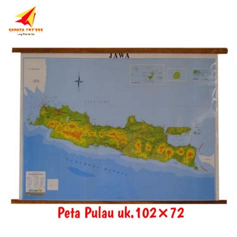 Jual Peta Pulau Bingkai Gantung Shopee Indonesia