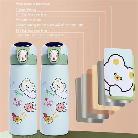 Stainless Steel Insulated Sipper Bottle Vacuum Hot Cold Bottle With Temperature Display At