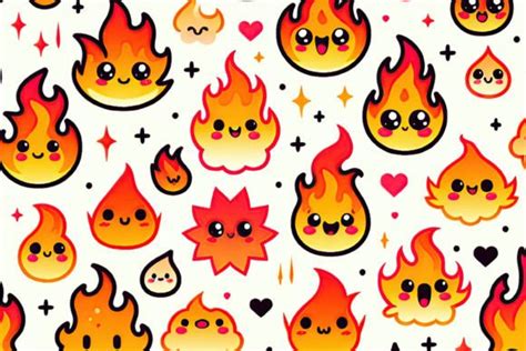 Cute Fire Background Graphic by Creative World · Creative Fabrica