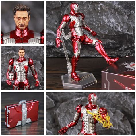 New Marvel Iron Man Mk Mark V Suitcase Movie Action Figure