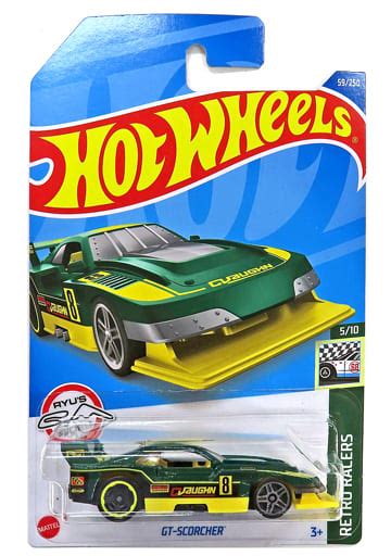 駿河屋 1 64 GT SCORCHER グリーンイエローブラック Hot Wheels RETRO RACERS HCW99 M7C5 ホットウィールhotwheels