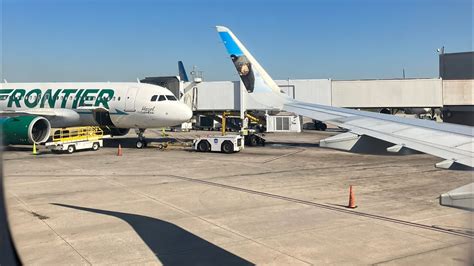 Frontier Airlines Airbus A Takeoff Out Of Katl Atlanta Ga To Kmco