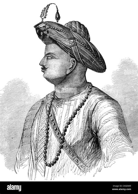 Tipu Sultan India Banque Dimages Noir Et Blanc Alamy