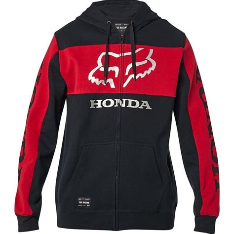 Sweat Zippe Capuche Honda Fox Racing