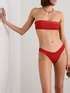 HAIGHT Gabi Ribbed Bandeau Bikini NET A PORTER