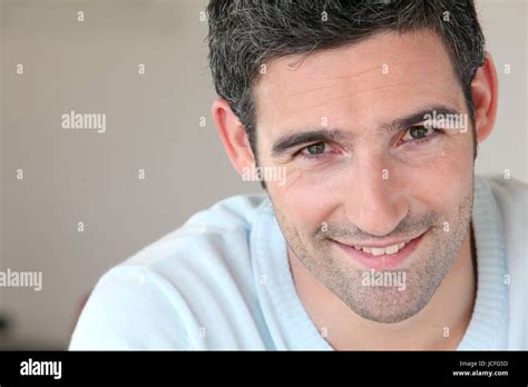 Portrait Of Handsome Year Old Man Stock Photo Alamy