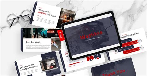 Washine – Car Wash PowerPoint Template - TemplateMonster