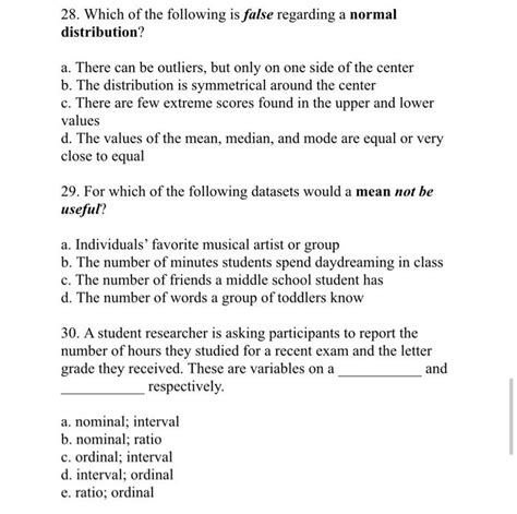 Solved 28 Which Of The Following Is False Regarding A