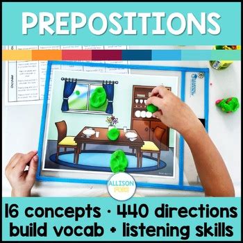 Prepositions Scenes Prepositional Phrases NO PREP Play Dough Mats