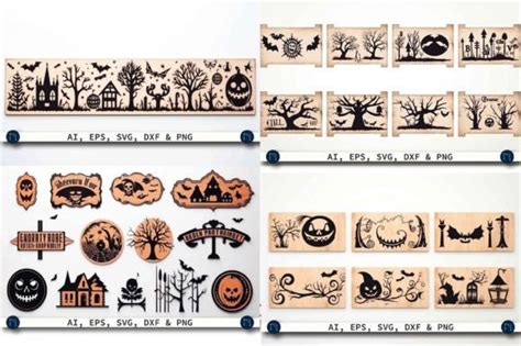 Cricut Halloween Wood Signs SVG Bundle Graphic by NGISED · Creative Fabrica