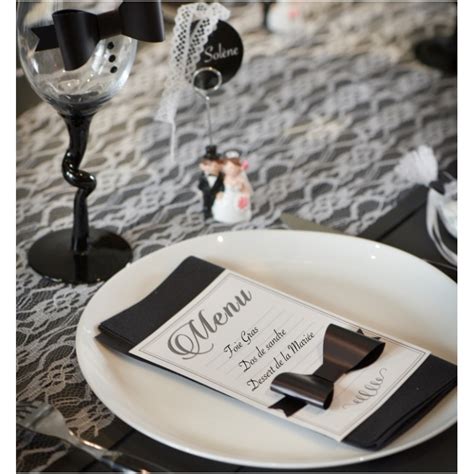 Menu Blanc Avec Lignes En Papier Cm Les Menus De F Te Mariage