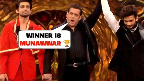 Watch Bigg Boss Season 17 Final Winner 🏆 Finally Munawwar Faruqui