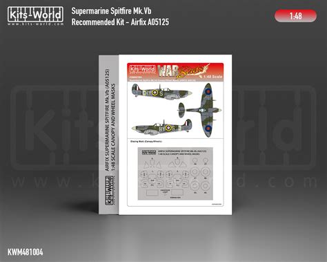 Supermarine Spitfire Mk Vb Wheels And Canopy Paint Mask Outside Only