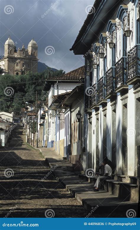 Street Scene in Mariana, Minas Gerais, Brazil. Editorial Photo - Image ...