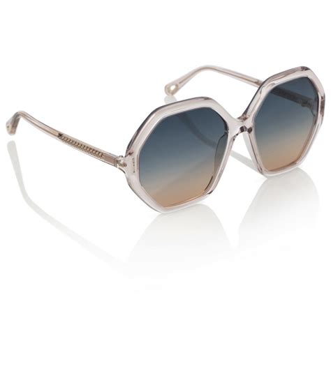 Chloe Esther Hexagonal Sunglasses Chloe