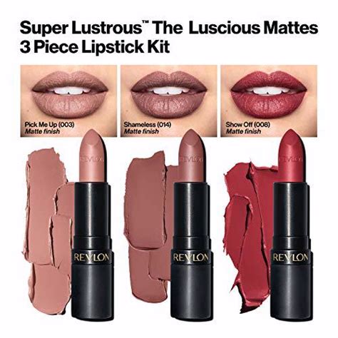 REVLON Super Lustrous The Luscious Mattes Lipstick 3 Piece High Impact