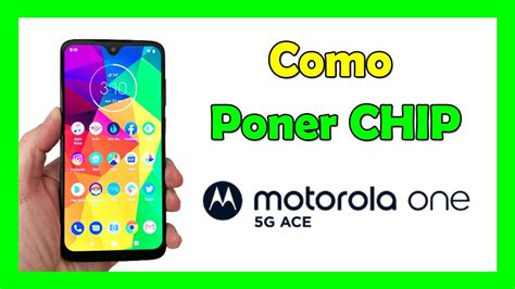 Como Poner Una Tarjeta Sim En Motorola One 5g Ace Poner Chip Youtube