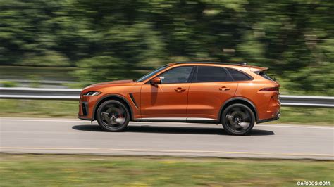 Jaguar F Pace Svr My Color Atacama Orange Side