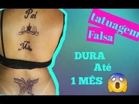 COMO FAZER TATUAGEM FALSA EM CASA PARECE REAL YouTube