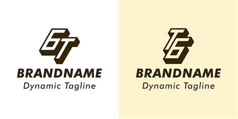 Premium Vector Letters Gt And Tg D Monogram Logo Suitable For