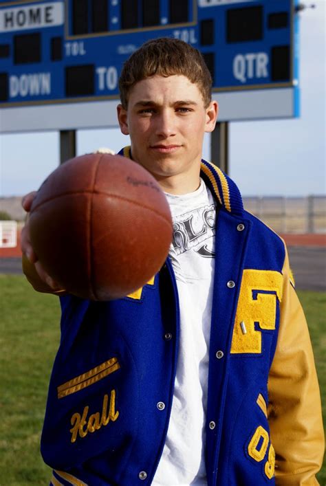 Senior Portrait Letterman Jacket And Football Letterman Jacket