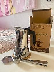 Amazon De Greechoi Espressokocher F R Induktion Espressokanne Aus