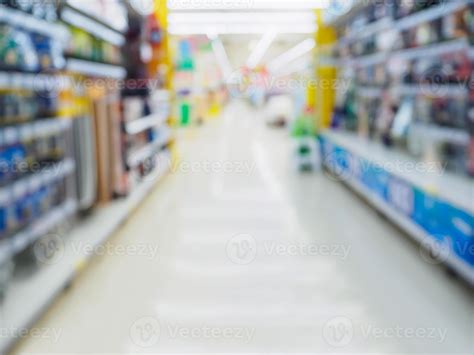 Supermarket aisle defocused background 8903462 Stock Photo at Vecteezy