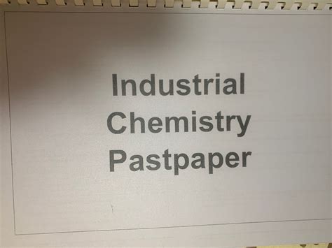 industrial chem Analytic chem by topic past paper 興趣及遊戲 書本 文具 教科書