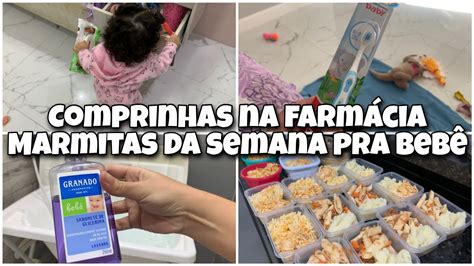 Como faço as marmitas da ayla Comprinhas de farmácia rotina difícil