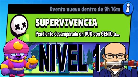 Subiendo copas en Supervivencia Dúo con Brawlers a NIVEL 1 Hoy GENIO