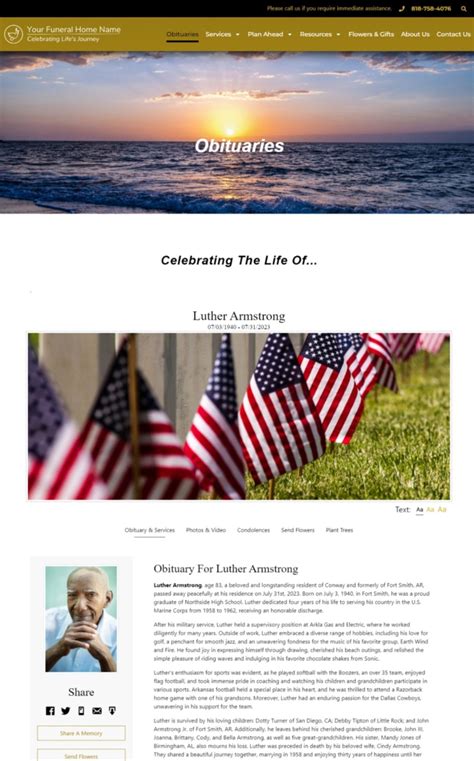 Tributes that Touch Hearts and Minds: Treasures of Life Funeral Home's Obituaries 10