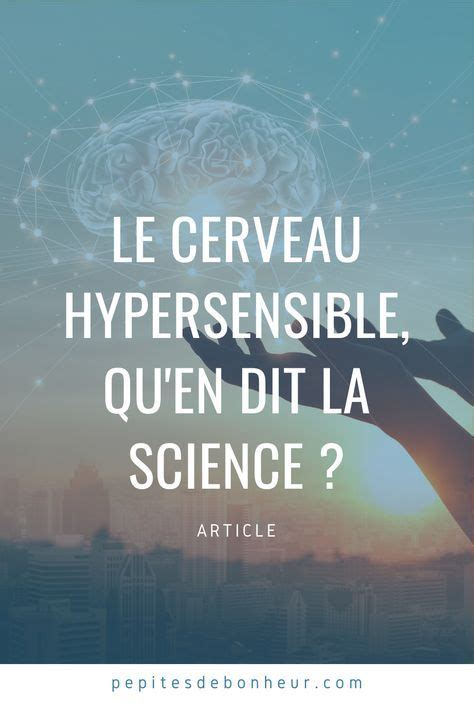 Le cerveau des hypersensibles qu en dit la science Pépites de