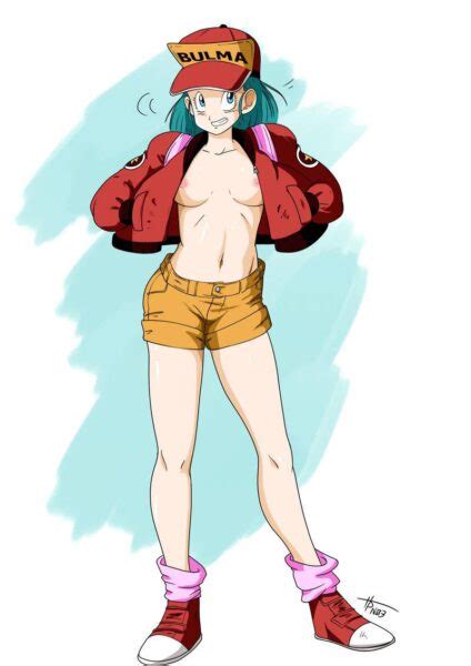 Bulma Posing Braless Hpn03 Dragon Ball Hentai Arena