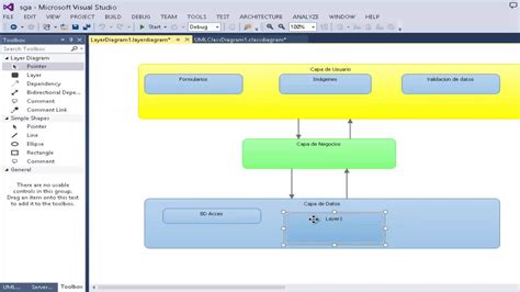 Diagrama De Capas En Visual Studio Youtube