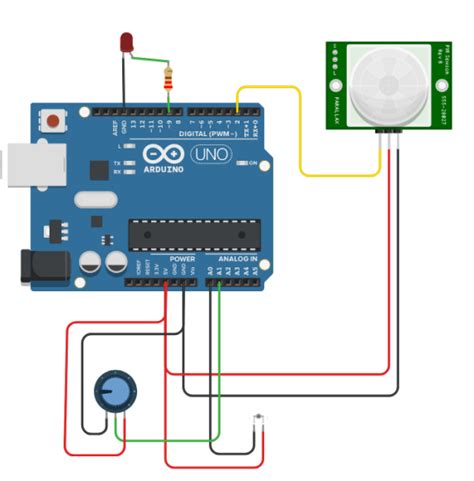 Activit D Tecteur De Mouvement Et Capteur De Luminosit Simuler