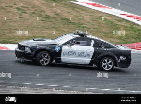 Ford Mustang Drifting On The Race Track Stock Photo Alamy