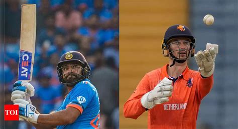 Live Cricket Score, IND vs NED 2023: India crush Netherlands by 160 runs - The Times of India