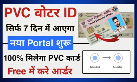 Voter Id Pvc Card Print Online Process 2024 इस पोर्टल से फ्री में घर मंगाएँ Pvc वोटर Id कार्ड