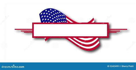 american flag banner stock illustration image  november