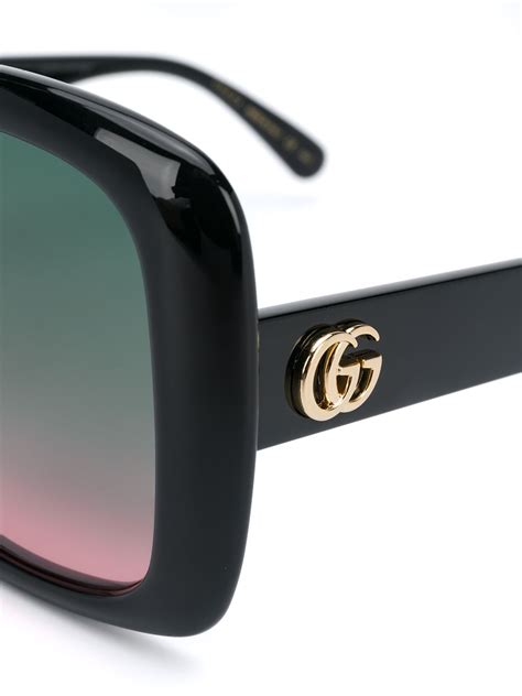 Gucci Eyewear Culos De Sol Quadrado Oversized Farfetch