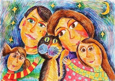 Семья глазами ребенка (конкурс рисунков) | Конкурсы на тему "Моя семья"