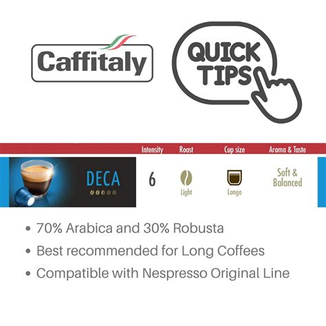 Buy Caffitaly Stick Nespresso Compatible Decaffeinated Coffee