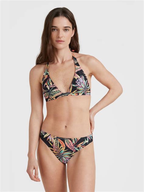 O neill Set Bikini Floral Τριγωνάκι Brazil Μαύρο 1800126 39033 Skroutz gr