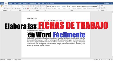 Como Hacer Una Ficha De Cita Textual En Word Descargar Pdf