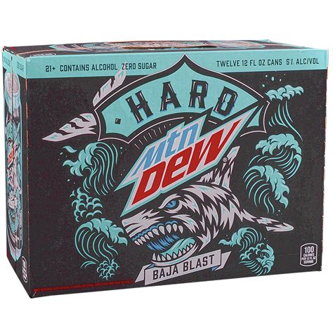 Mtn Dew Hard Zero Sugar Baja Blast Pk Oz Cans Applejack