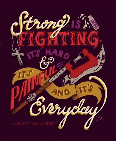 I illustrated one of my favorite Buffy quotes! What are some of your ...