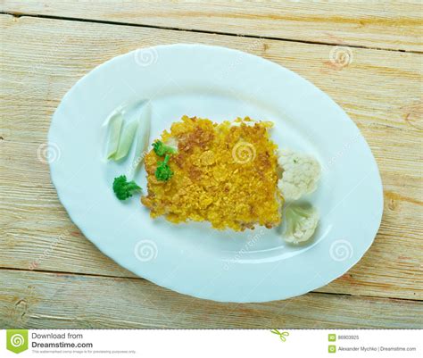 Poissons En Croûte Cuits Au Four De Panko Image stock Image du repas