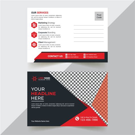 Modern And Professional Postcard Template, Postcard Design Template ...