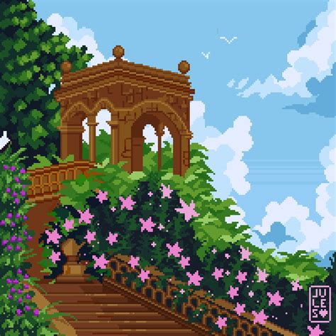 A Magical Garden 🌷☘️💕 R Pixelart