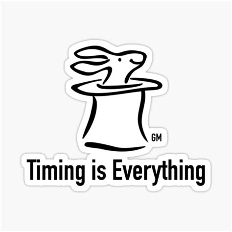 "Timing is Everything" Sticker for Sale by acupofcoffy | Redbubble